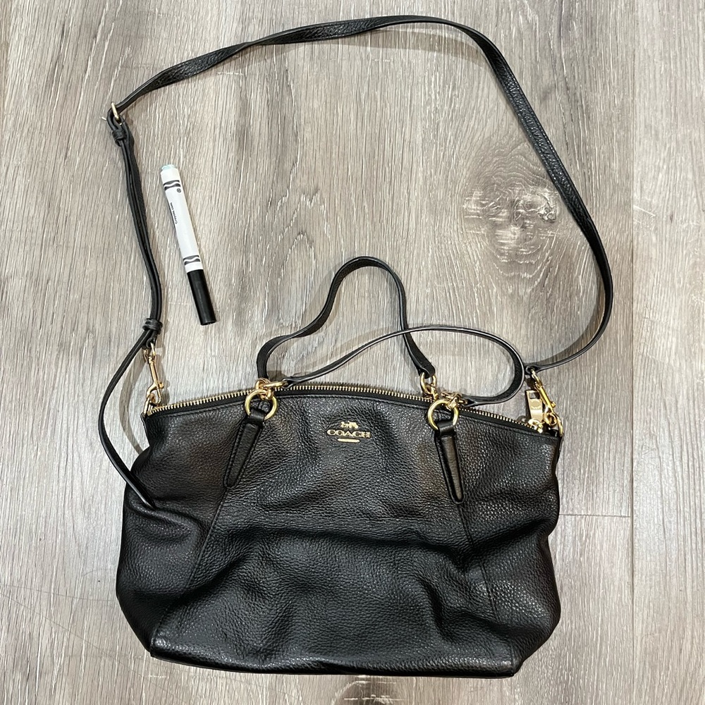 Black Coach Crossbody/ Satchel, like new